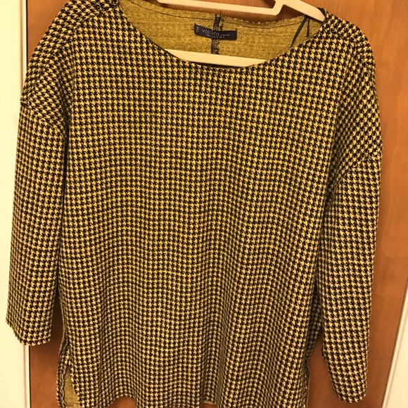 HoundsTooth Top by Violeta By Mango -NWT - Picture 2 of 5